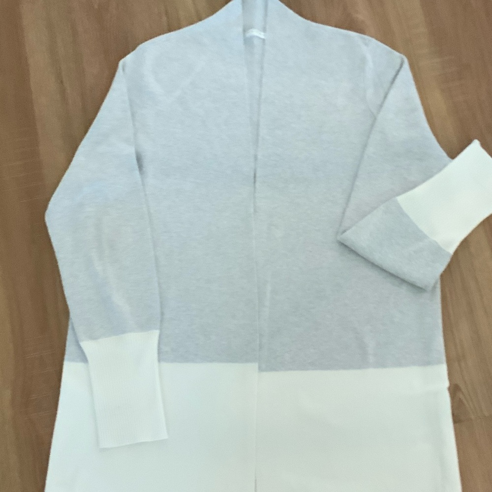 Cyrus Light Gray Open Front Cardigan